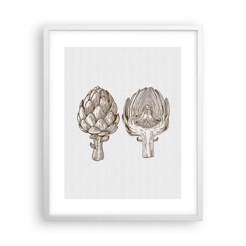 Poster în ramă albă - Lecție de anatomie - 40x50 cm