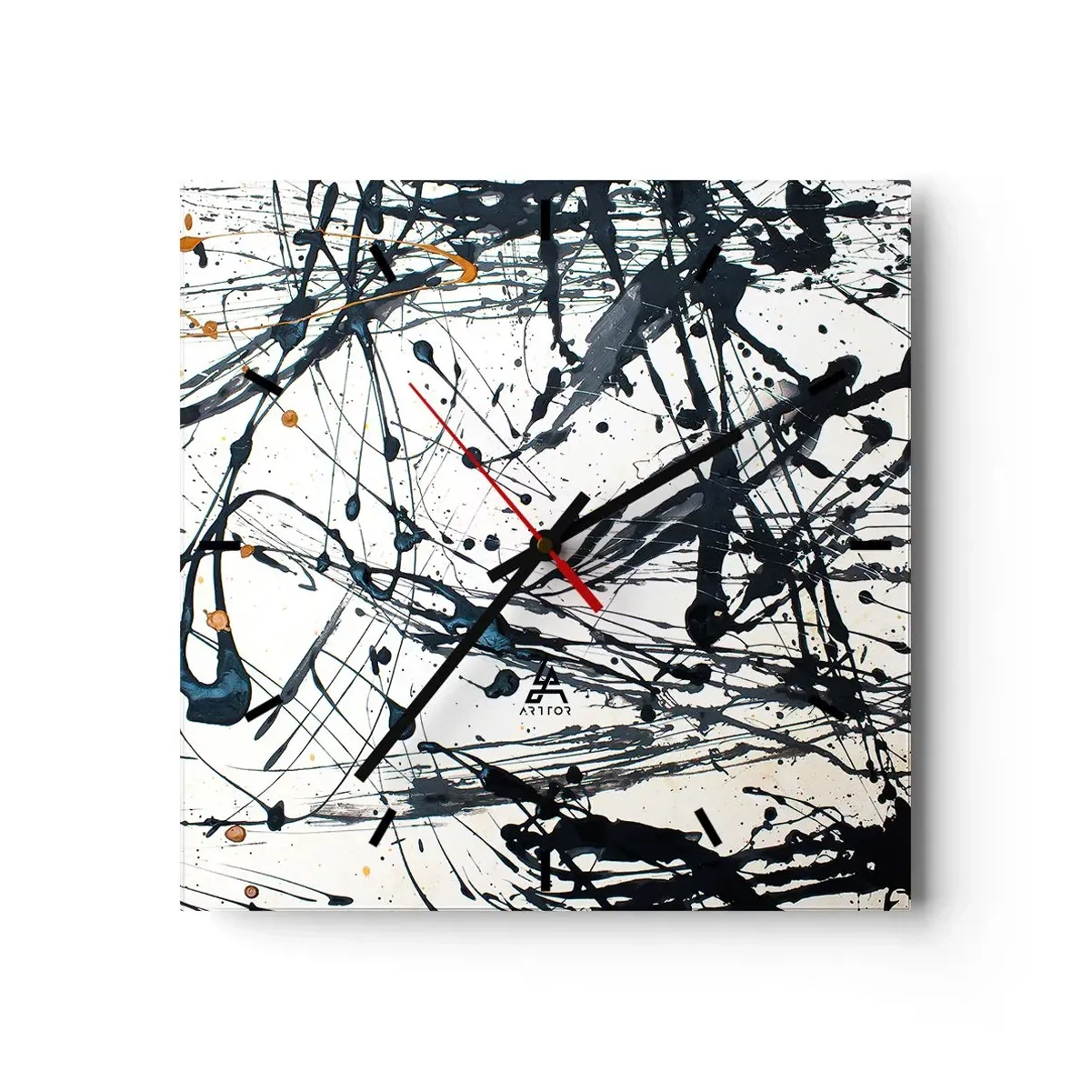 Ceas de perete - Ceas pe sticlă - Cu sau fără sens? - 30x30 cm