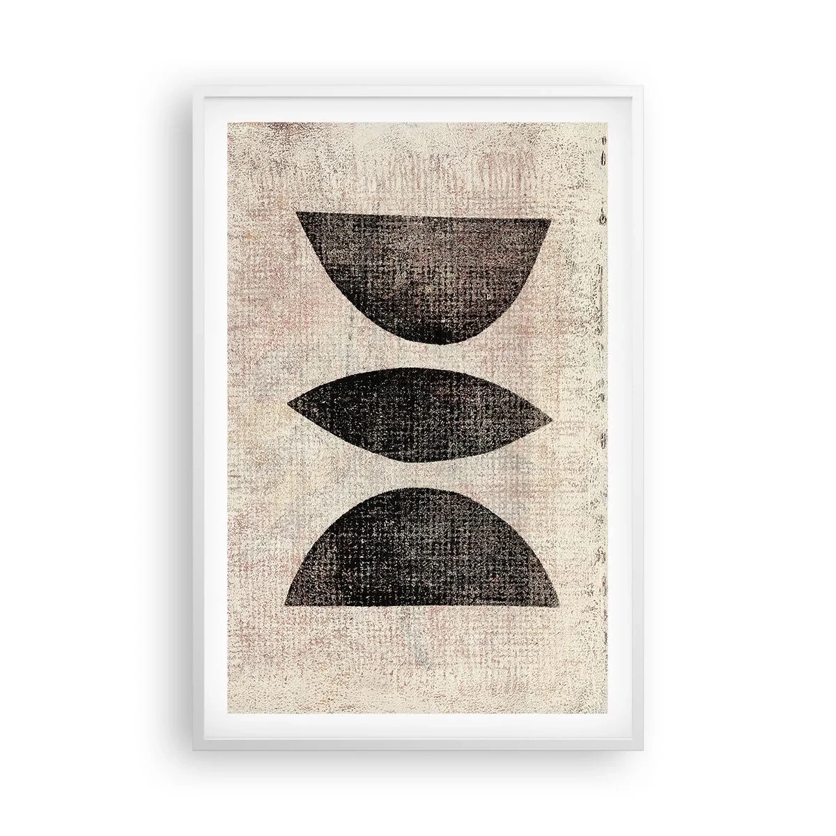 Poster în ramă albă - Abstracție etnică - 61x91 cm