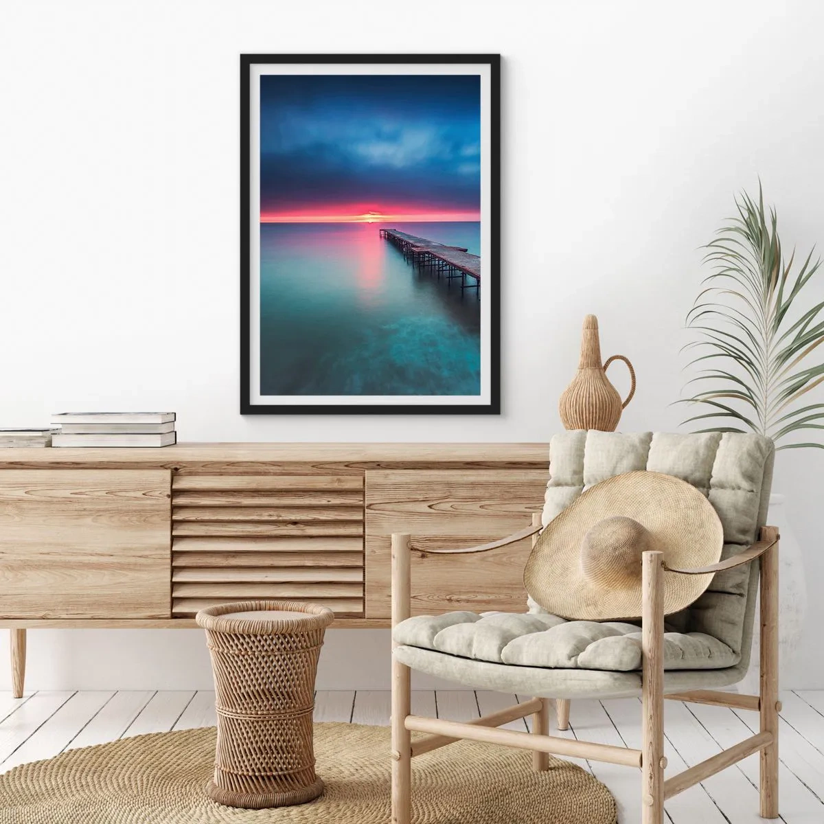 Poster în ramă neagră - Între cer și pământ - 40x50 cm