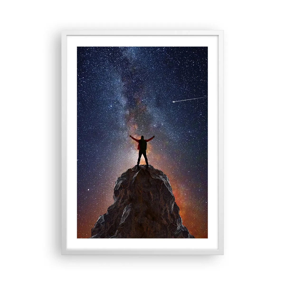 Poster în ramă albă - Puterea este cu mine! - 50x70 cm