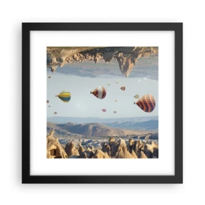 Poster în ramă neagră - Orice este posibil aici - 30x30 cm