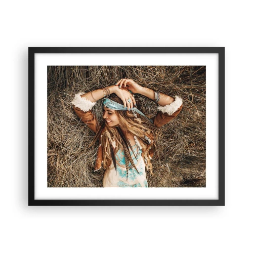 Poster în ramă neagră - În drum spre vara iubirii - 50x40 cm