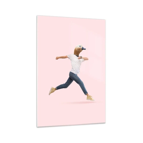 Tablou pe sticlă - Un strop de absurditate - 70x100 cm