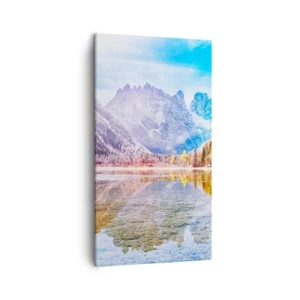 Tablou pe pânză - Iar în munți începe toamna - 45x80 cm