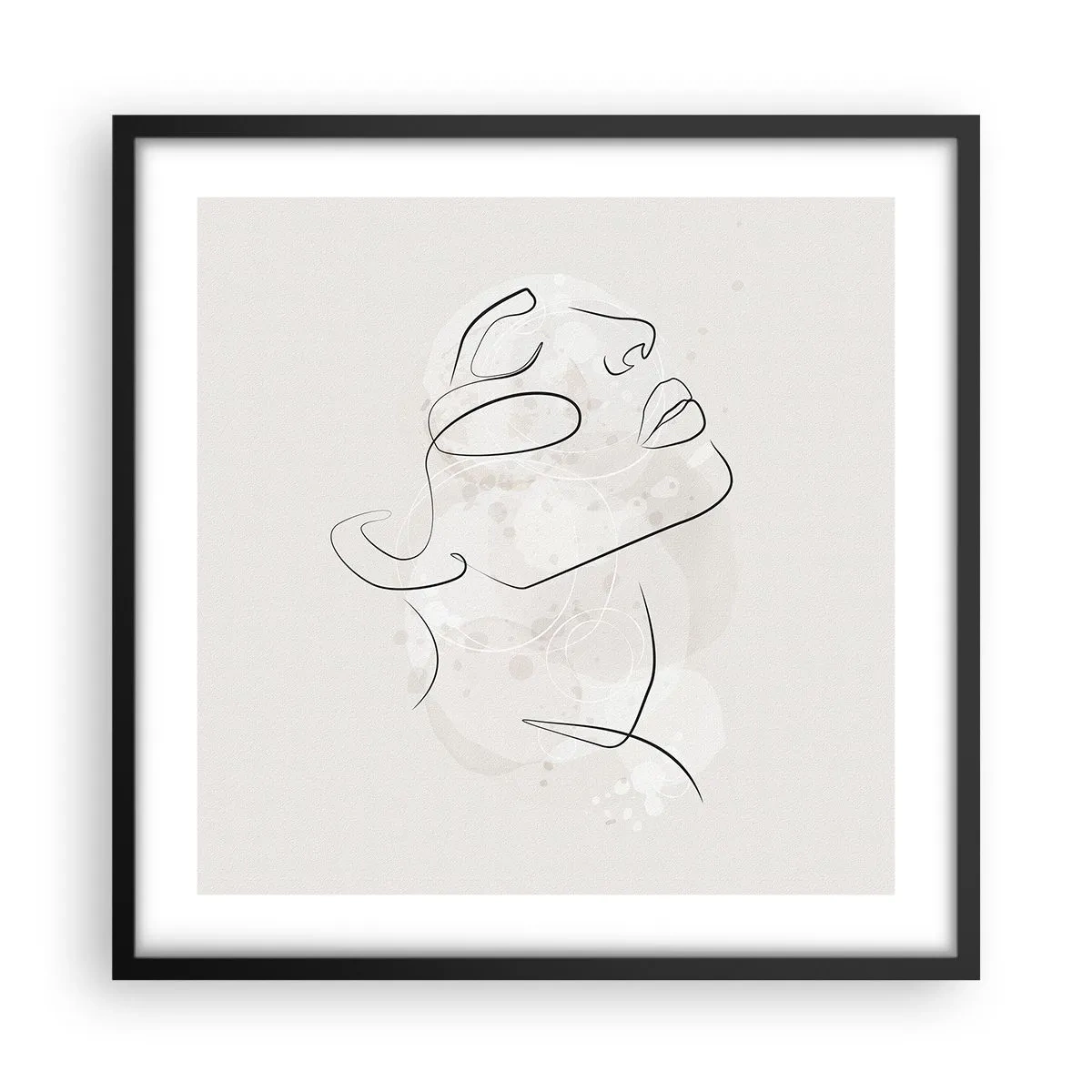 Poster în ramă neagră - Schiță de vis - 50x50 cm