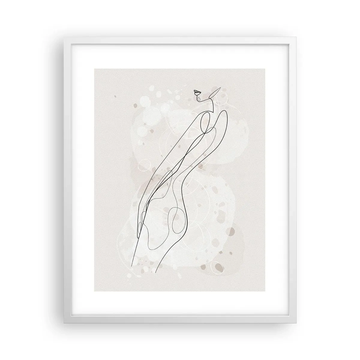 Poster în ramă albă - Să rătăcești cu privirea - 40x50 cm