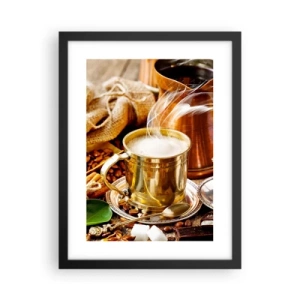 Poster în ramă neagră - O zi bună! - 30x40 cm