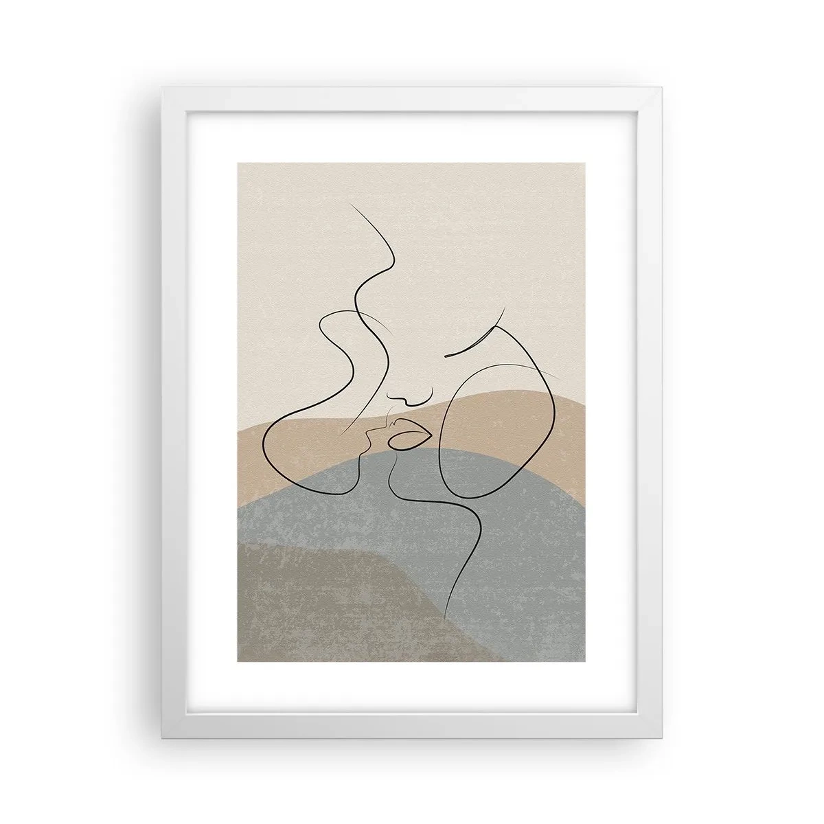 Poster în ramă albă - Ca o atingere de pensulă - 30x40 cm