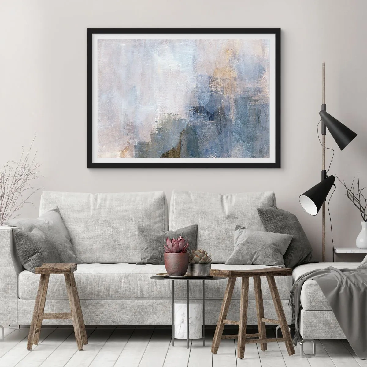 Poster în ramă neagră - Tonuri  și acorduri de culoare - 40x30 cm