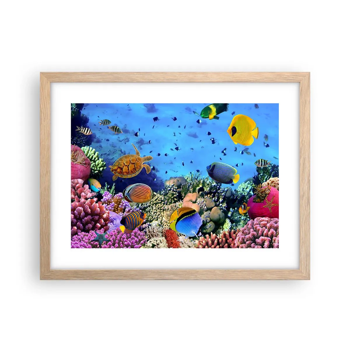 Poster în ramă de stejar deschis - Și ce știm noi despre viață... - 40x30 cm