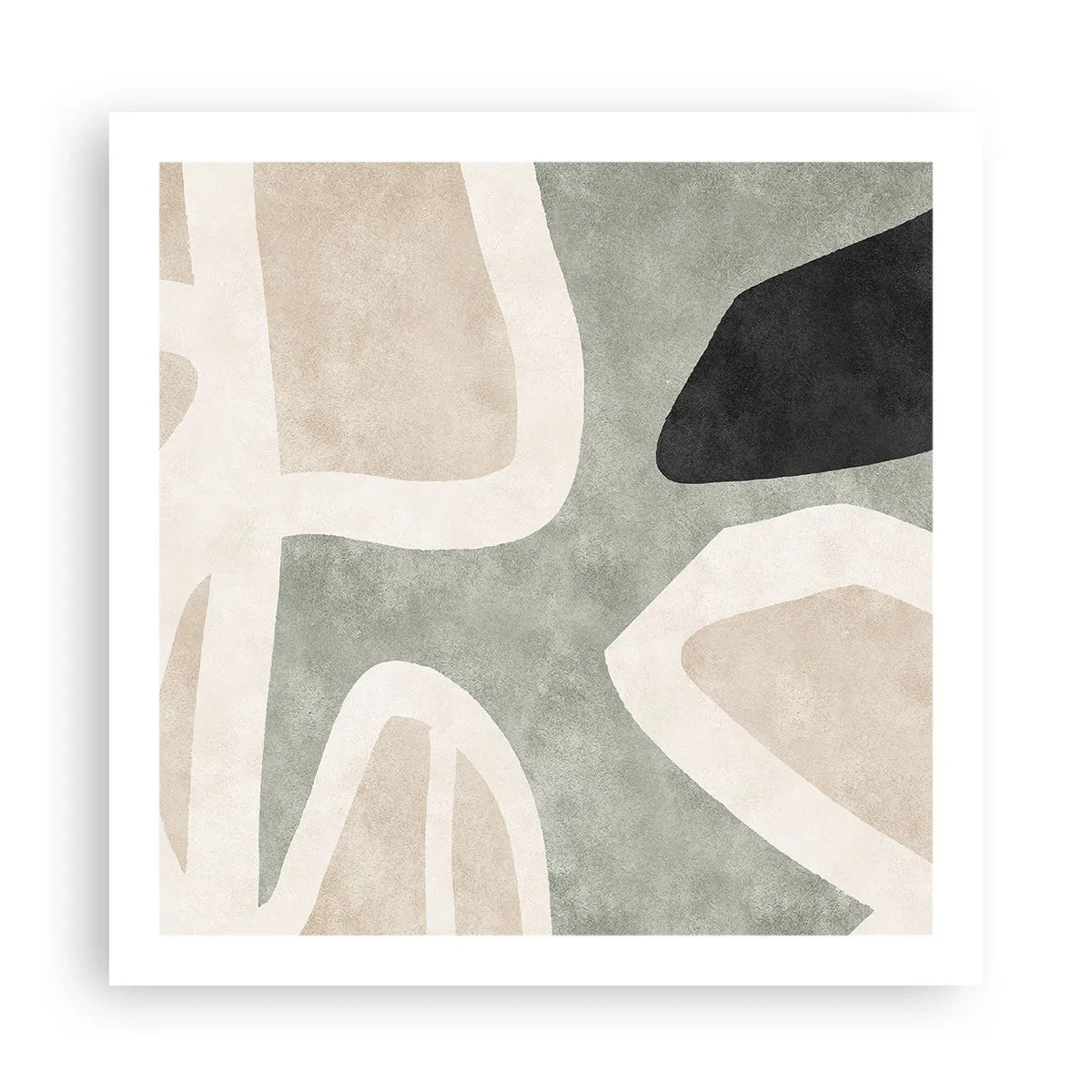 Poster - Compoziție cu motiv negru - 60x60 cm