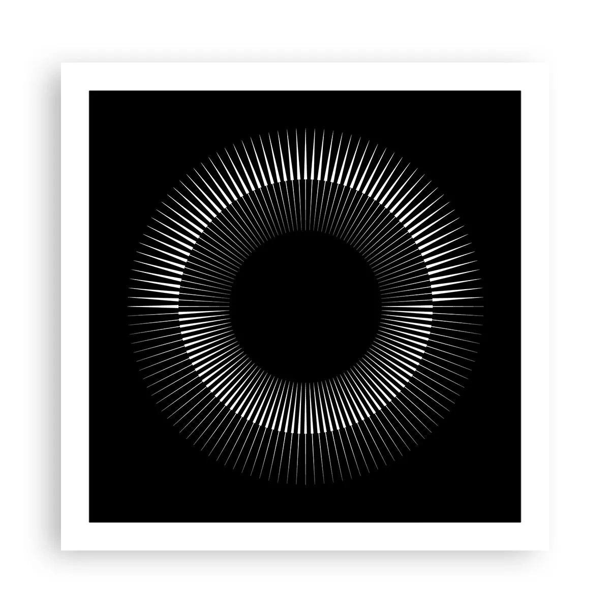Poster - Soarele Negru - 60x60 cm
