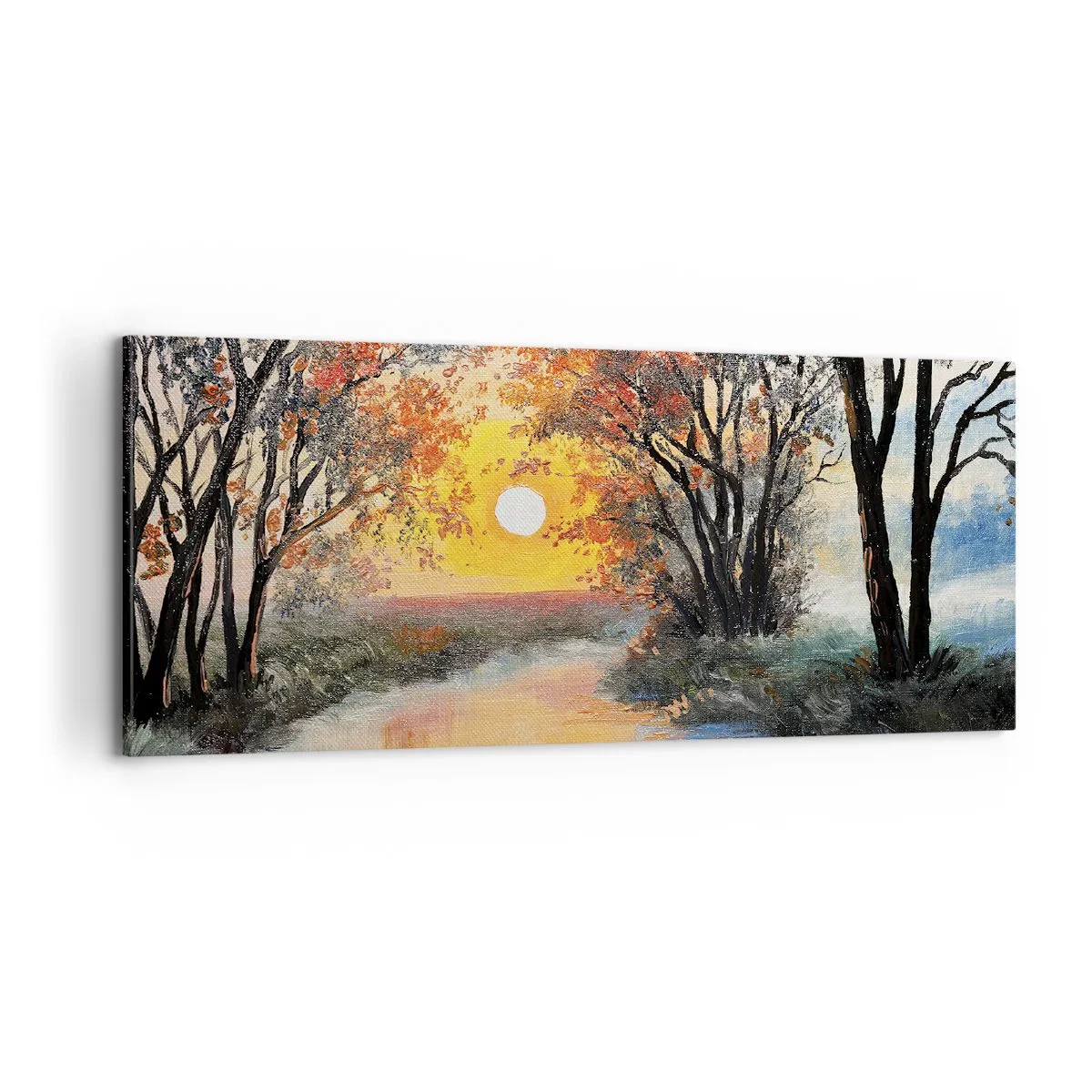 Tablou pe pânză - Atmosferă de toamnă - 100x40 cm