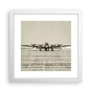 Poster în ramă albă - Pregătit, ca întotdeauna - 30x30 cm