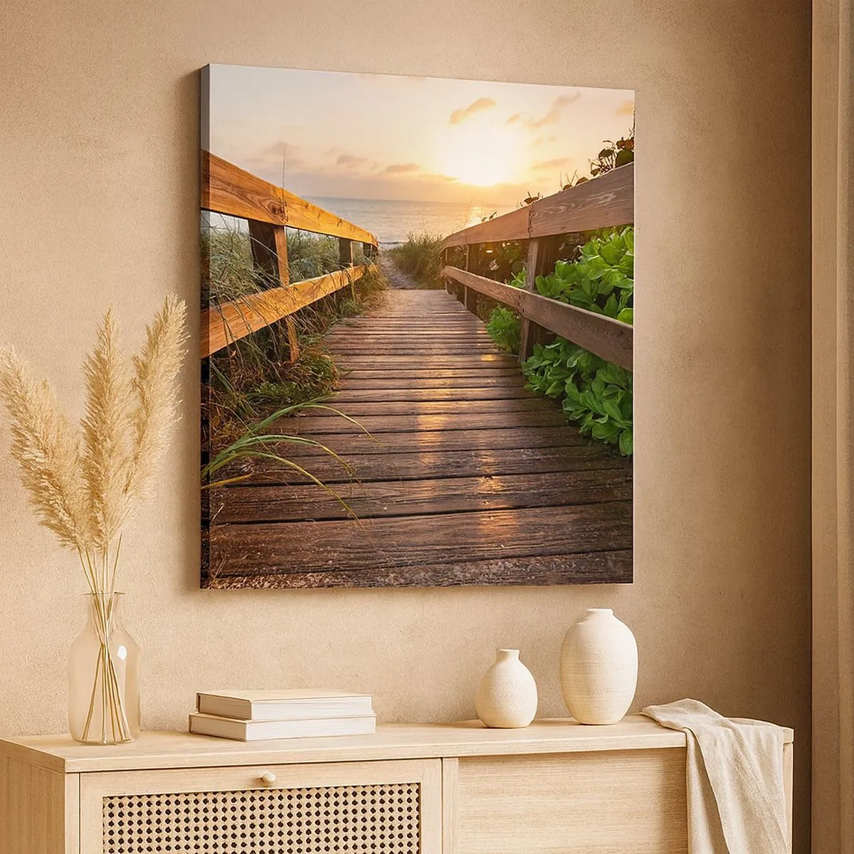 Tablou pe pânză - Și direct la țărm - 30x30 cm