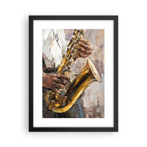 Poster în ramă neagră - E timpul pentru a cânta solo - 30x40 cm