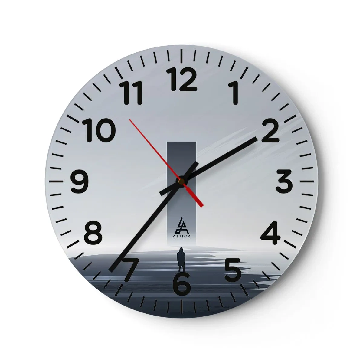 Ceas de perete - Ceas pe sticlă - Oportunitate sau amenințare? - 40x40 cm