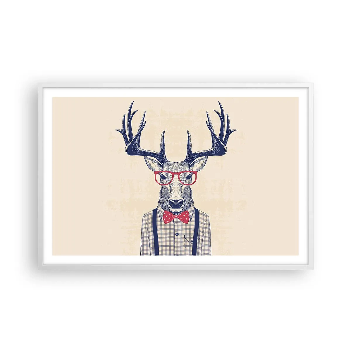 Poster în ramă albă - O extravaganță jucăușă - 91x61 cm