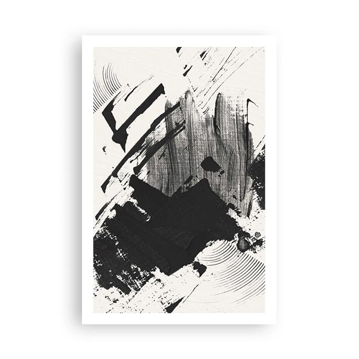 Poster - Abstracție - expresie de negru - 61x91 cm