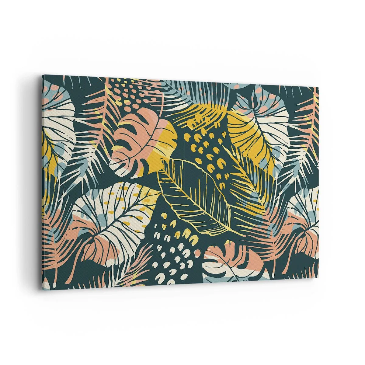 Tablou pe pânză - Fantezie cu frunze - 120x80 cm