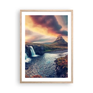 Poster în ramă de stejar deschis - În măreția naturii - 50x70 cm