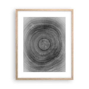 Poster în ramă de stejar deschis - Un semn al vremurilor - 40x50 cm