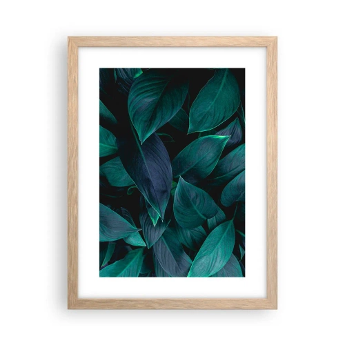 Poster în ramă de stejar deschis - Verdeața în sine - 30x40 cm