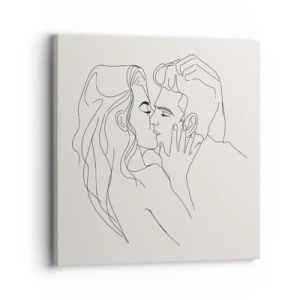 Tablou pe pânză - Încurcați în sentimente - 30x30 cm