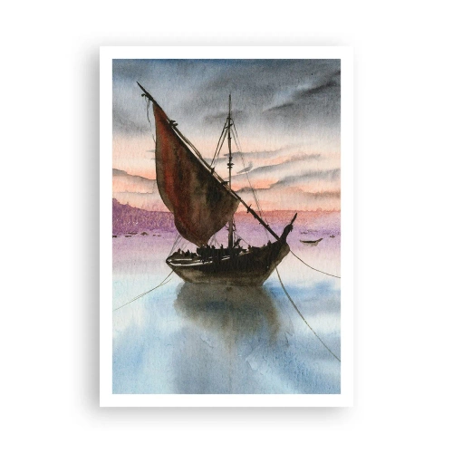 Poster - O seară în port - 70x100 cm