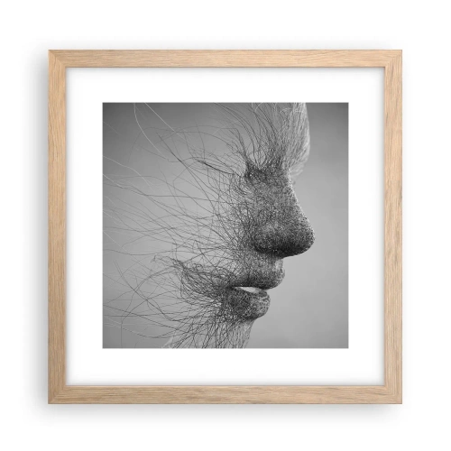 Poster în ramă de stejar deschis - Spiritul vântului - 30x30 cm