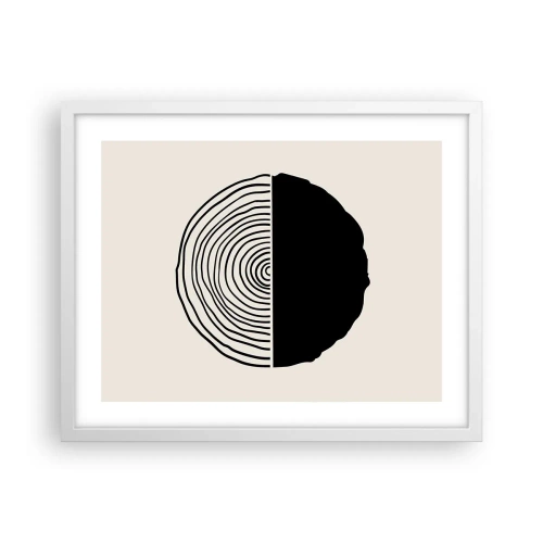 Poster în ramă albă - Jumi-juma - 50x40 cm