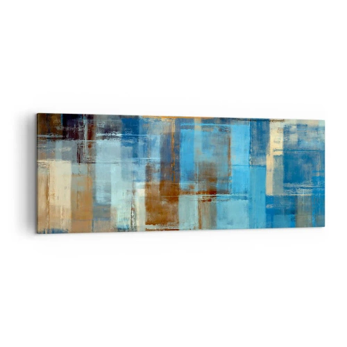 Tablou pe pânză - Prin valul albastru - 140x50 cm
