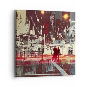 Tablou pe pânză - O trecere metropolitană - 40x40 cm