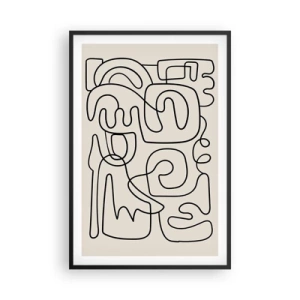 Poster în ramă neagră - Pe traseu - 61x91 cm