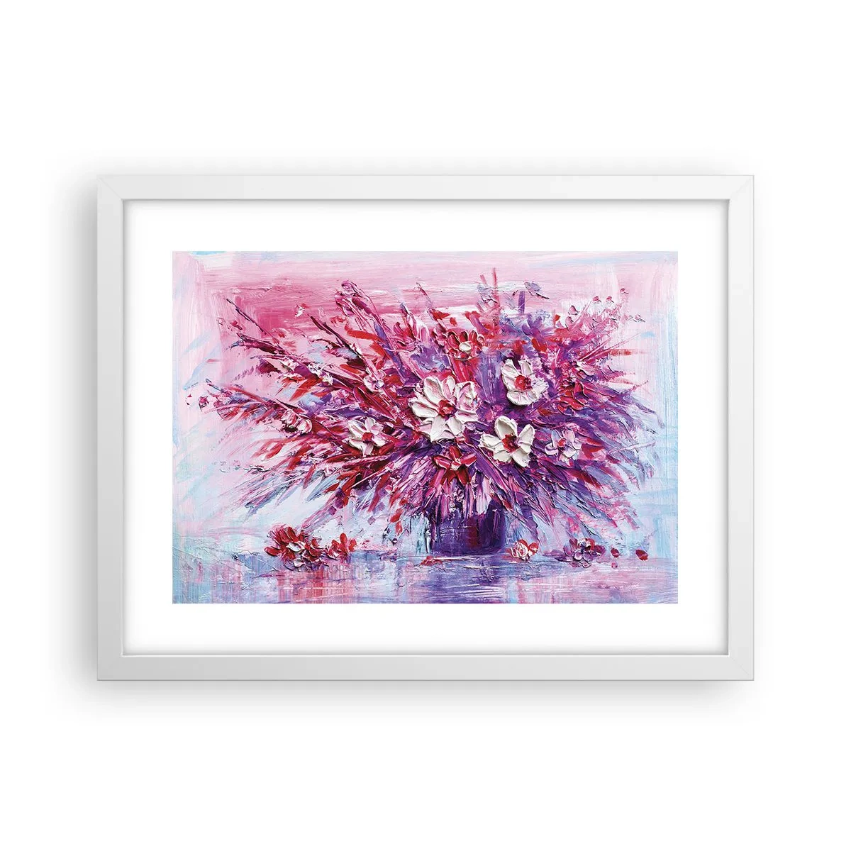 Poster în ramă albă - Inocență și pasiune - 40x30 cm