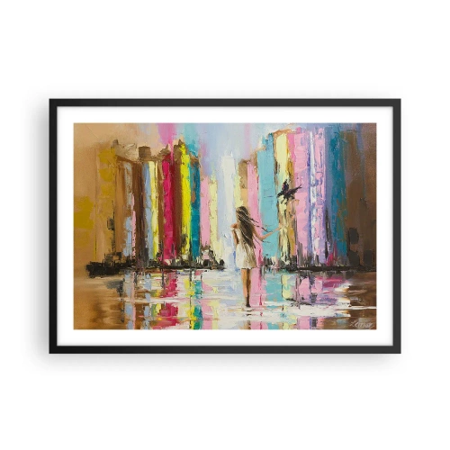 Poster în ramă neagră - Urmați-mă - 70x50 cm