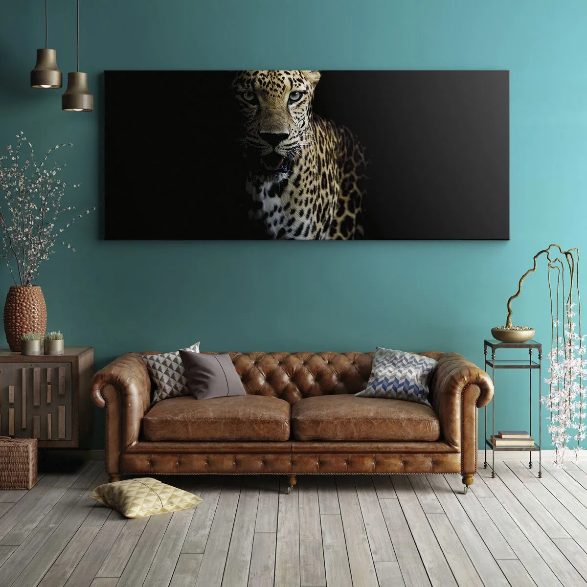 Tablou pe pânză - Frumusețe întunecată - 100x40 cm
