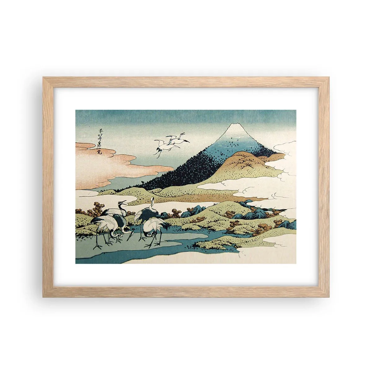 Poster în ramă de stejar deschis - În mod japonez - 40x30 cm