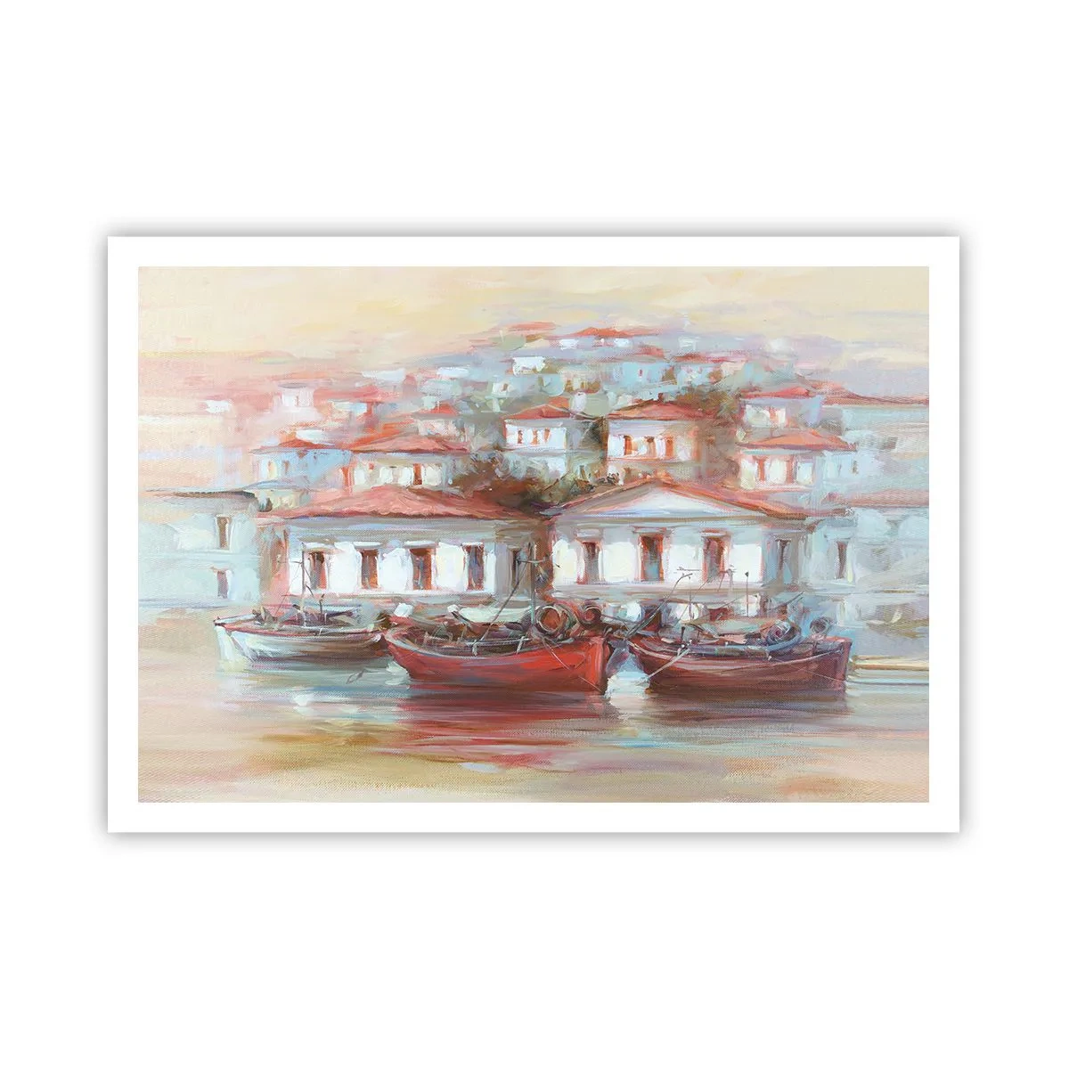 Poster - Orășel fericit - 100x70 cm