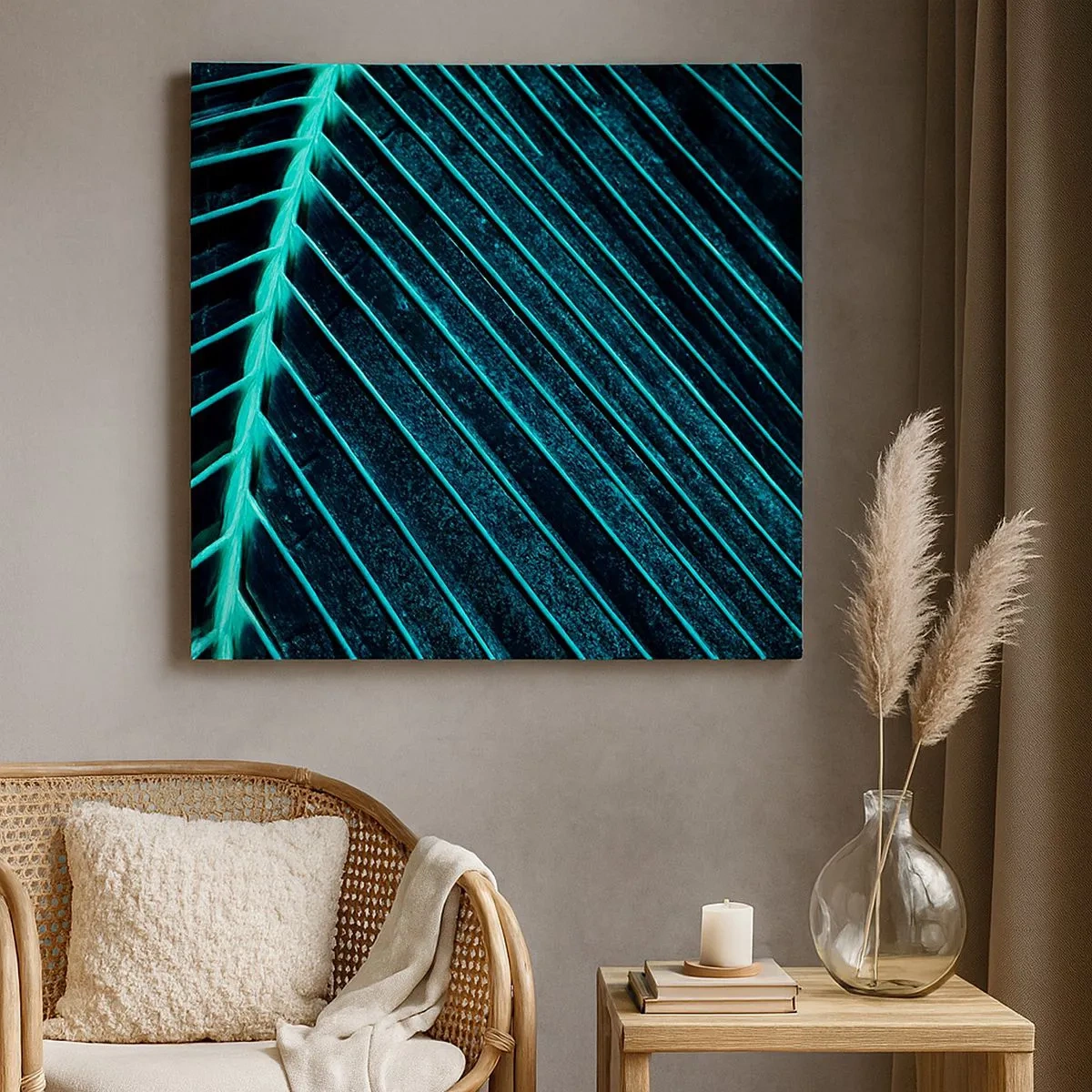 Tablou pe pânză - Textura verdelui - 30x30 cm