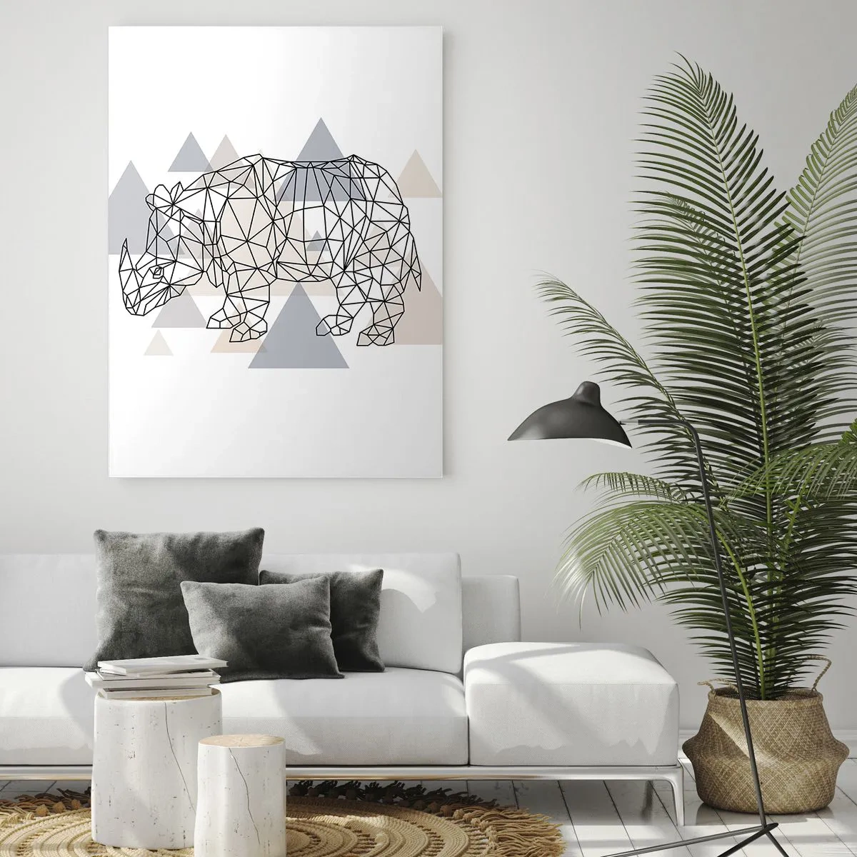 Tablou pe sticlă - Structura forței - 50x70 cm