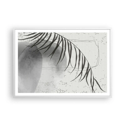 Poster în ramă albă - Exotismul subtil al naturii - 100x70 cm