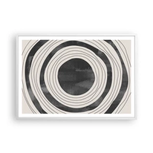 Poster în ramă albă - Direct la subiect - 100x70 cm