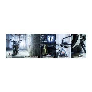 Mostră de Tapet Standard Eco - Înainte ca motorul să duduie - Automobile, Motocicletă, Sport - 100x30 cm