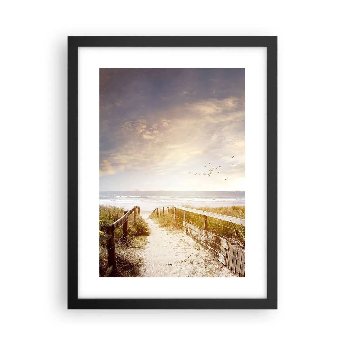 Poster în ramă neagră - Spațiu pentru liniște - 30x40 cm
