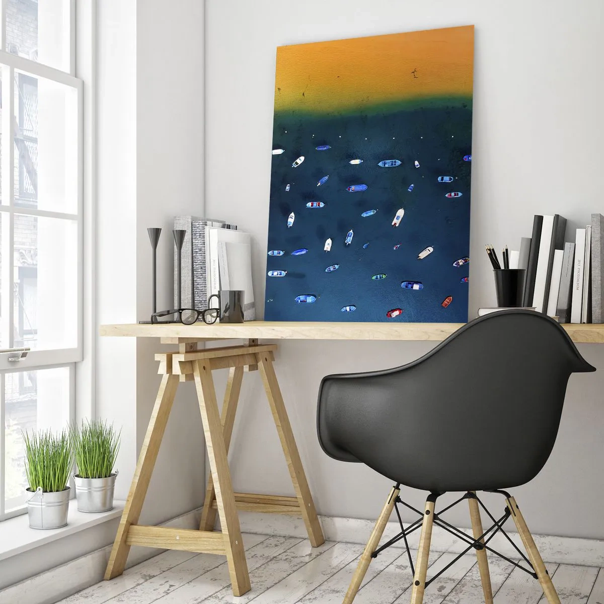 Tablou pe sticlă - Joc de vacanță - 50x70 cm