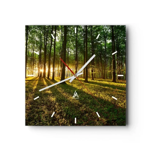 Ceas de perete - Ceas pe sticlă - Fotografia tuturor primăverilor - 30x30 cm