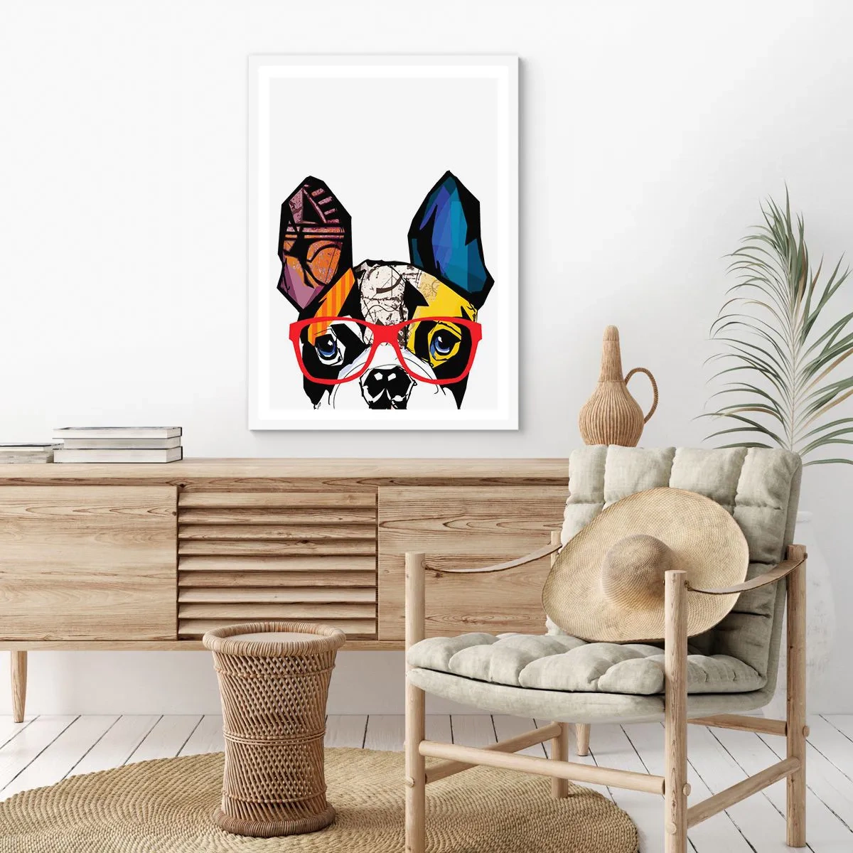 Poster în ramă albă - Intelectualist - 50x70 cm