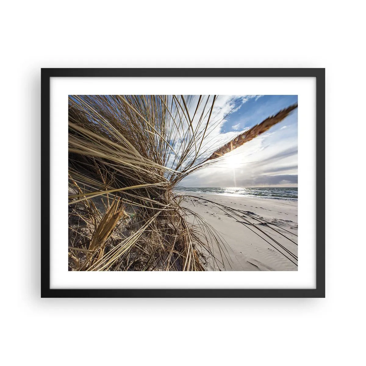 Poster în ramă neagră - O întâlnire a elementelor - 50x40 cm